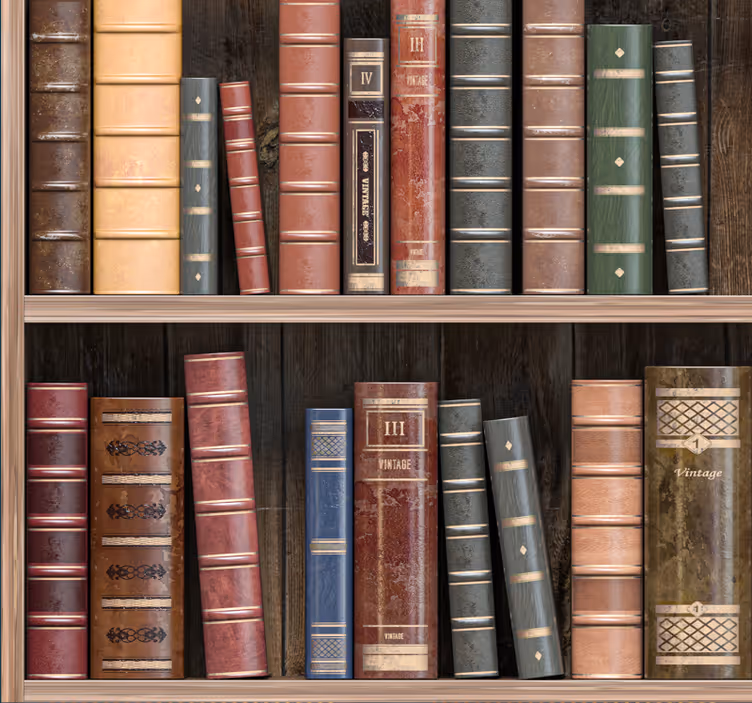 Library books Office Wallpaper - TenStickers