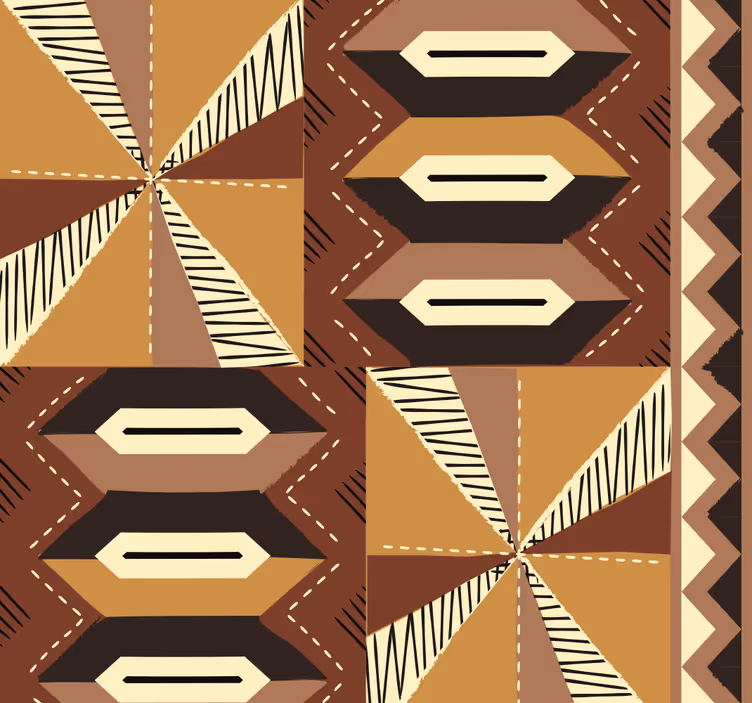 Tribal african pattern wallpaper for wall - TenStickers
