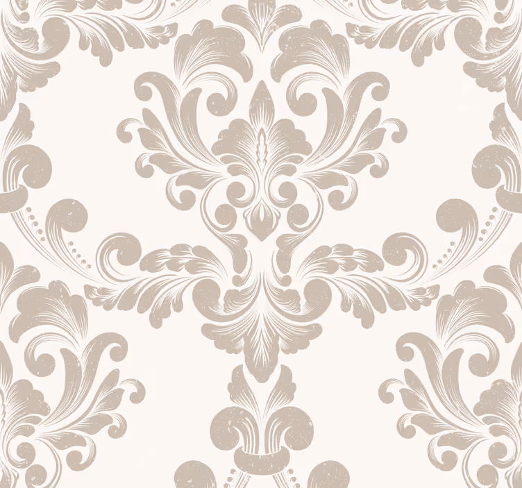 Damask Classic wall Wallpaper - TenStickers