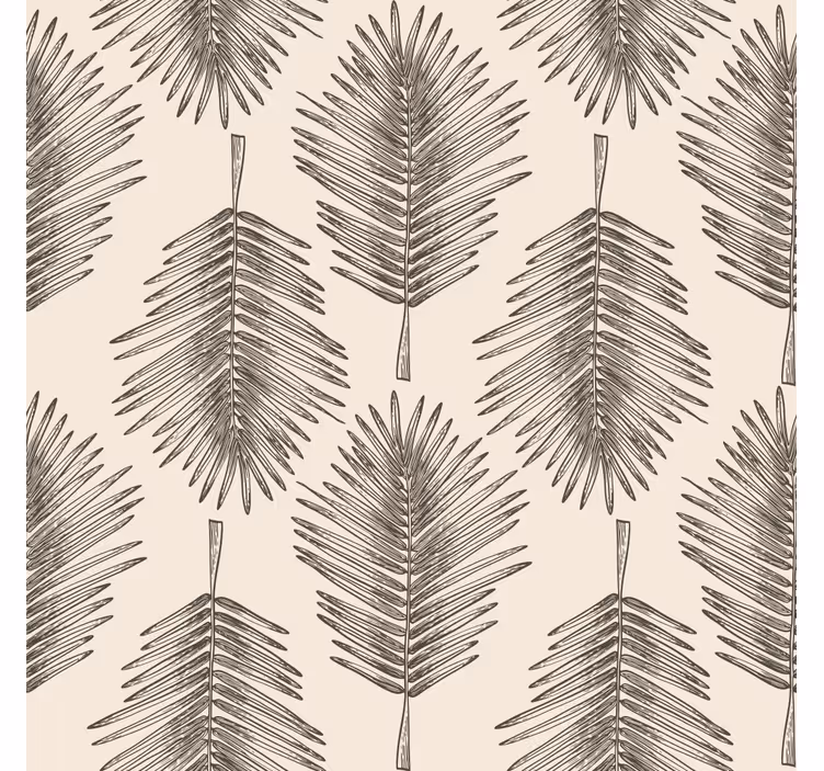 Plant leaf wallpaper for the Living room - TenStickers