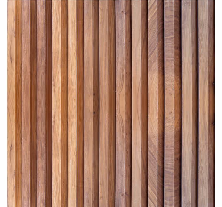 Vertical wood planks wallpaper for Living room - TenStickers