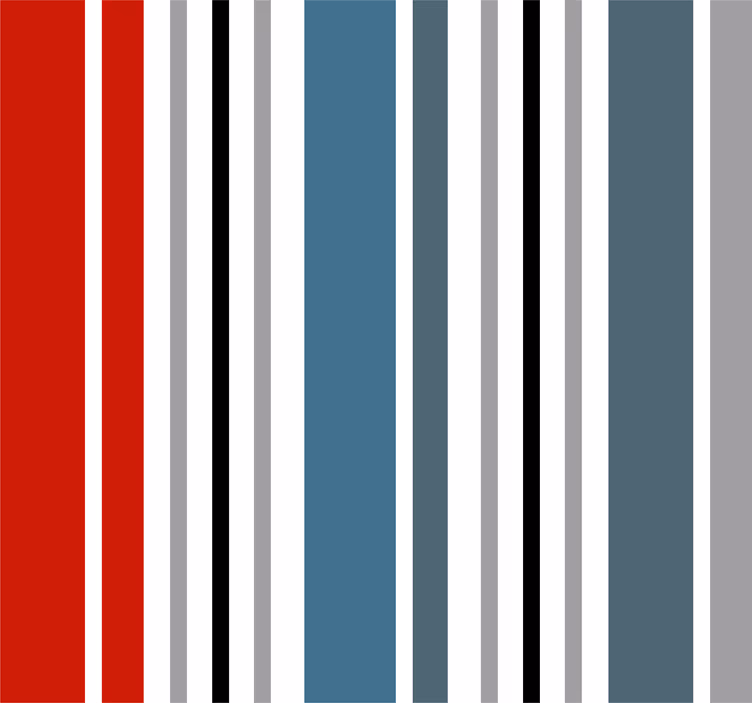 Blue and red Vertical Wallpaper - TenStickers
