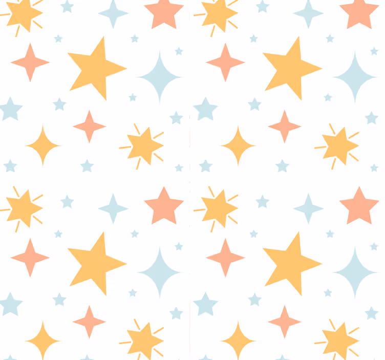 Starry Pattern star wallpaper - TenStickers