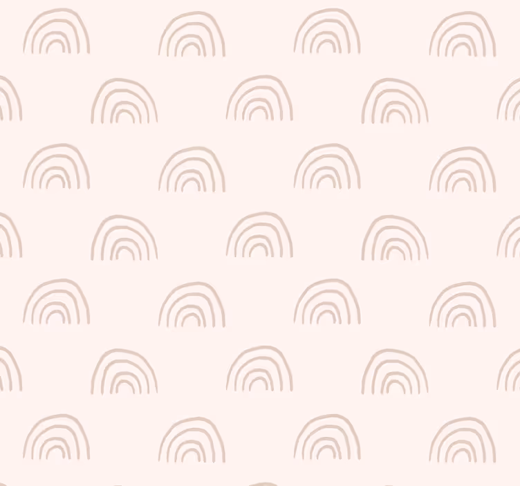 Minimalist rainbow nursery wallpaper - TenStickers