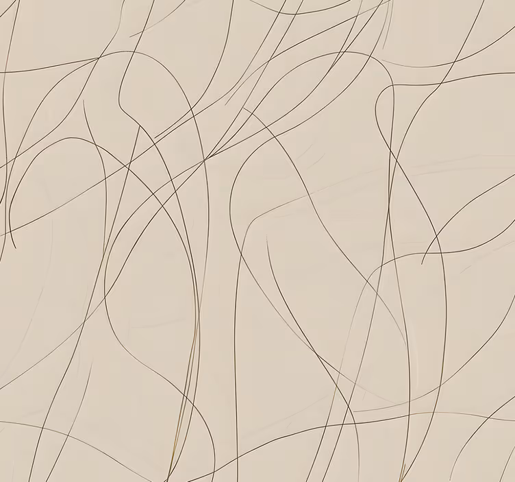 Beige design fine lines abstract wallpaper - TenStickers