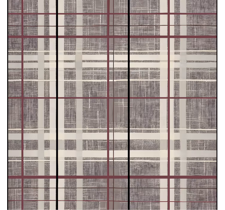 Stone effect Scotthish pattern square wallpaper - TenStickers