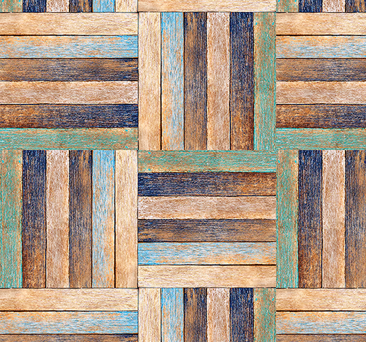 Weave of colours wood Textured Wallpaper - TenStickers