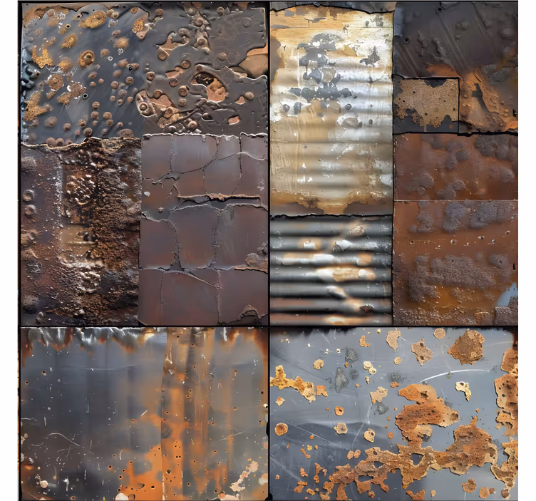 Industrial style tile wallpaper - TenStickers