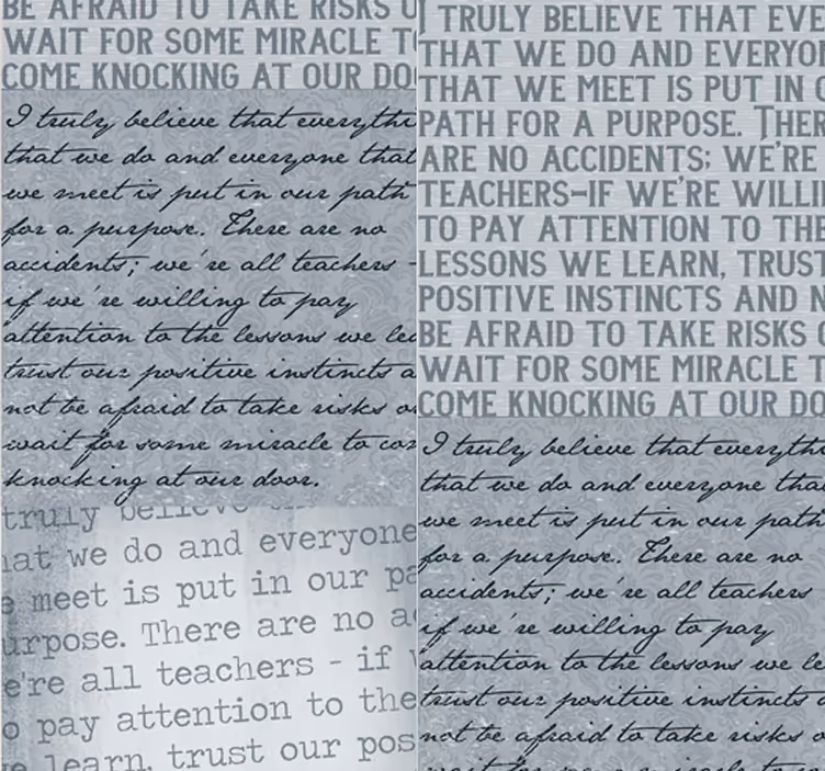 Inspirational Text letter wallpaper - TenStickers