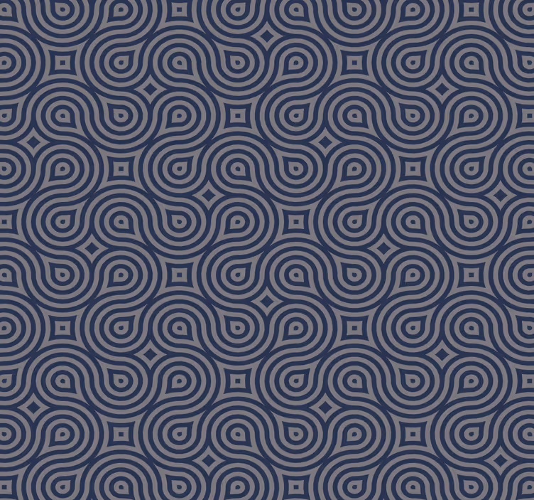 Geometric Tranquility geometric wallpaper - TenStickers