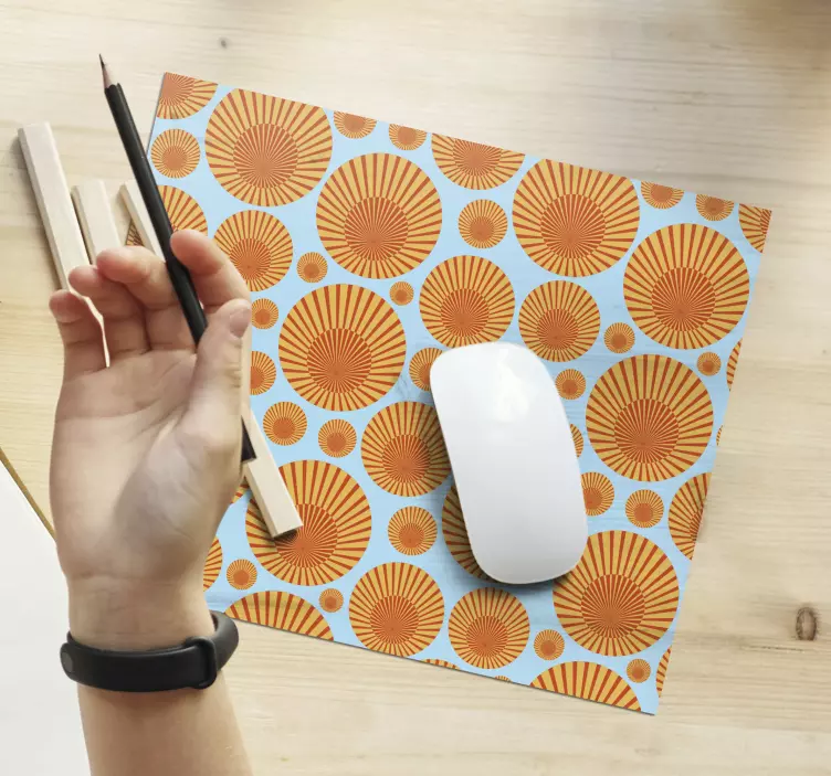 70's Sunshine 70's sun mouse pad - TenStickers