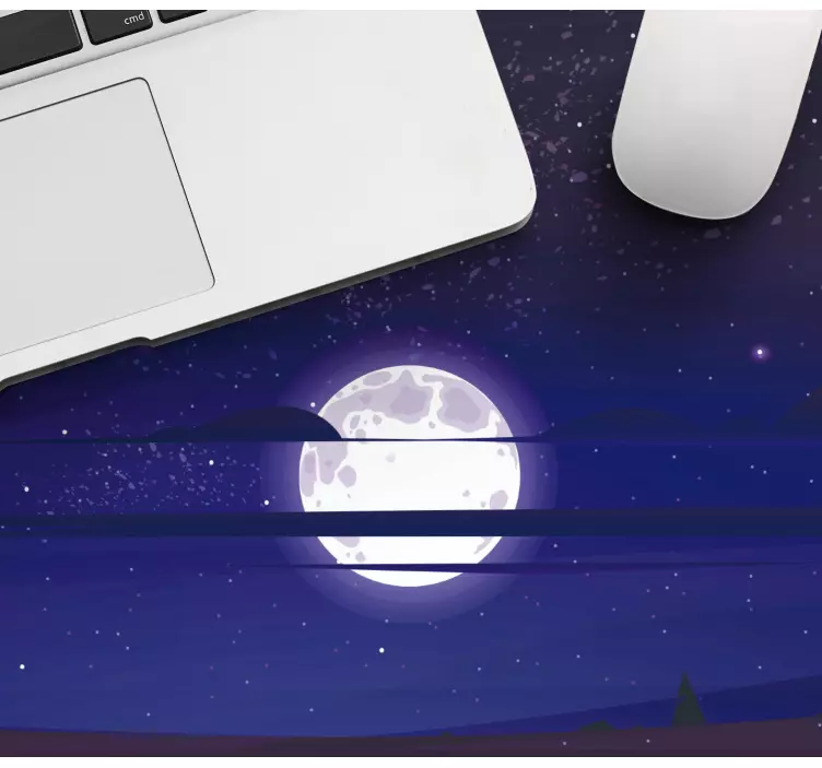 Big Moon Anime gaming mouse pad - TenStickers