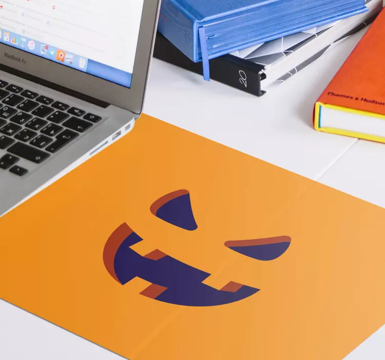 Creepy pumpkin face more mousepads - TenStickers