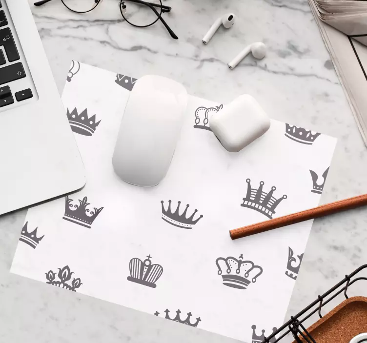 Crown Pattern Dots mouse pad patterns - TenStickers