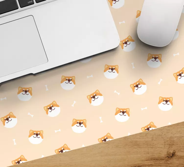 Cute doggo face original mouse pad - TenStickers
