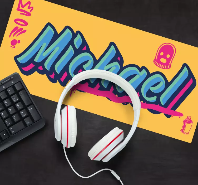 Dope style graffiti personalized mouse mat - TenStickers