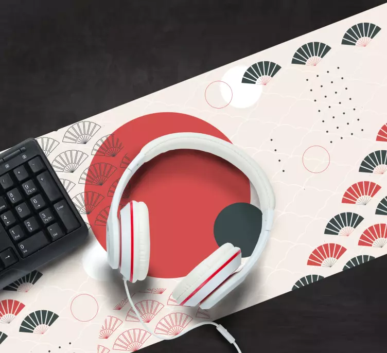 Geometric Japanese XXL mouse pad patterns - TenStickers