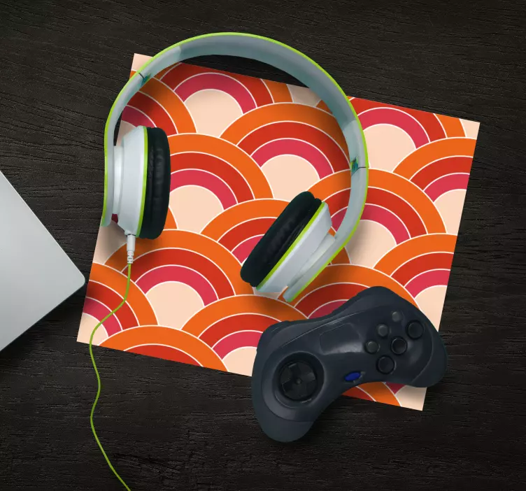 Geometric groovy pattern original mouse pad - TenStickers