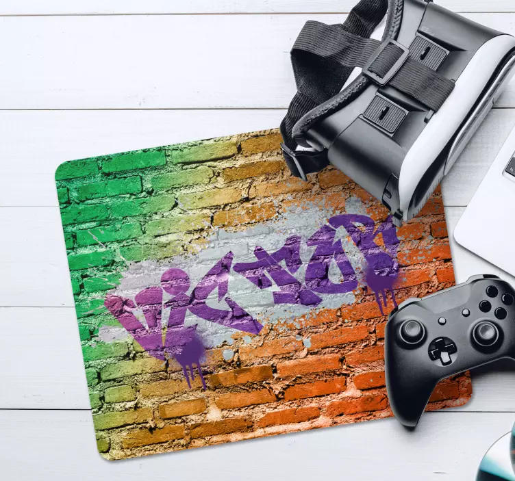 Graffiti personalised mouse mat - TenStickers