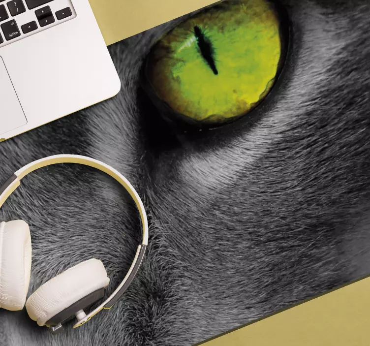 Green Cat Eye original mouse pad - TenStickers