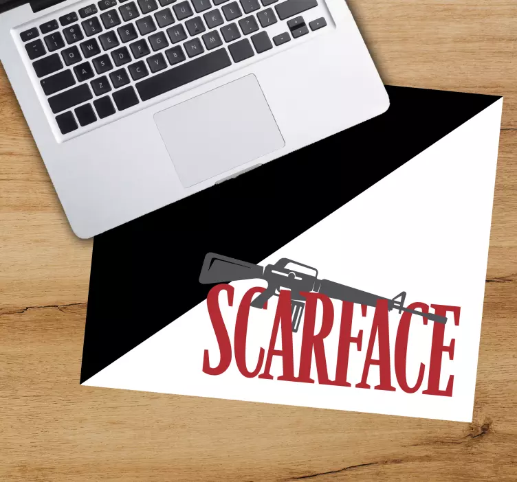 Movie image Scarface with text mouse pad quotes - TenStickers