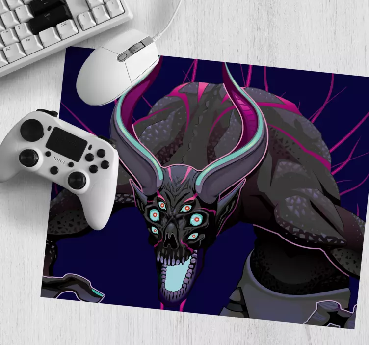Mythical Creature Illustration gaming mouse pad - TenStickers