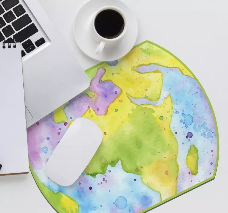 Planisphere world map mouse pad - TenStickers