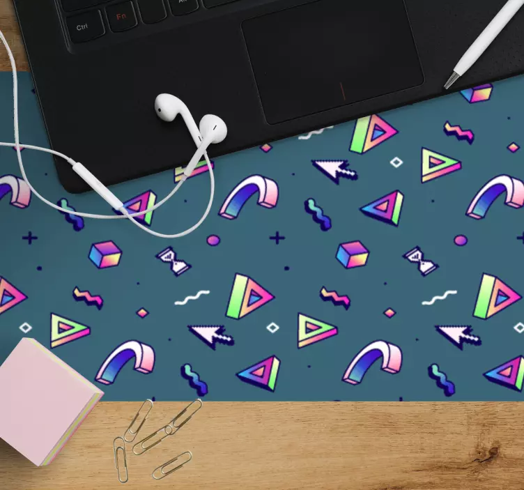 Retro vaporwave objects original mouse pad - TenStickers