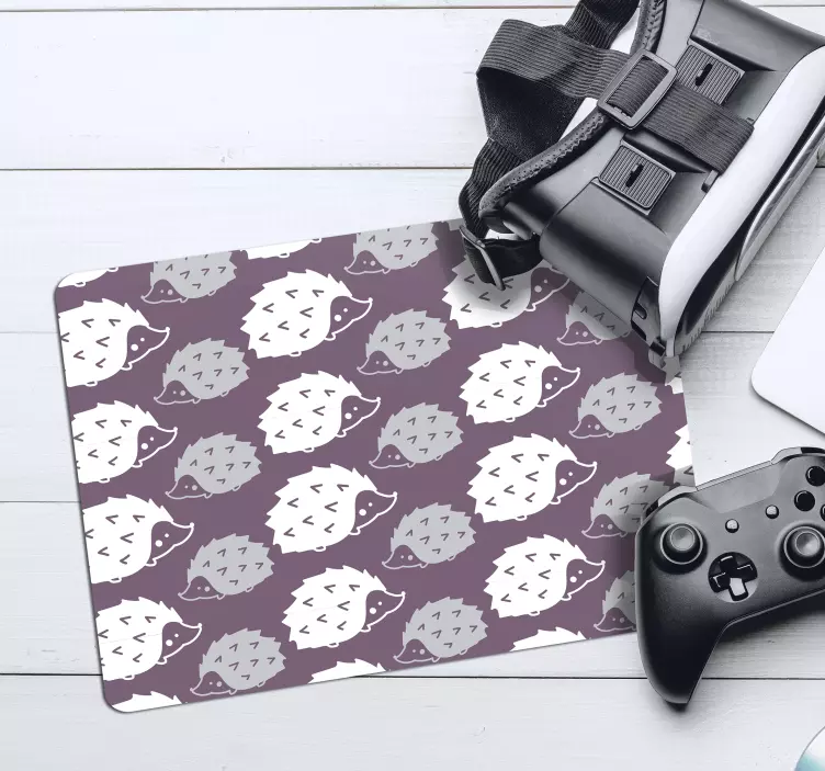 Simple Porcupine hedgehog mouse pad - TenStickers