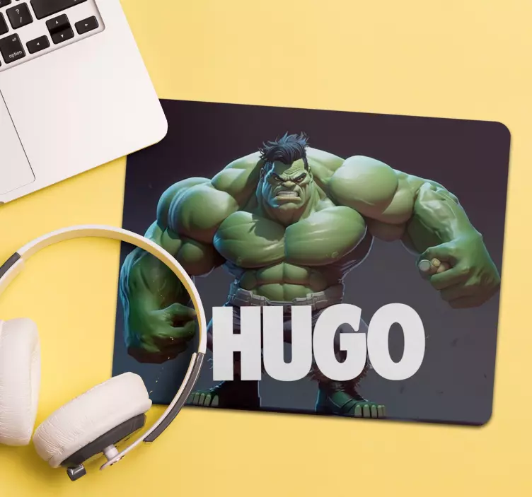 Superhero personalised mouse mat - TenStickers