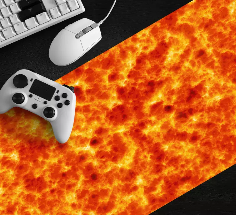 Volcanic lava anime mousepad - TenStickers