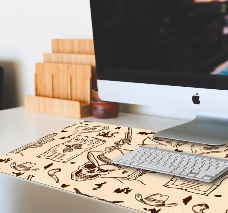 Western icons style mouse pad - TenStickers