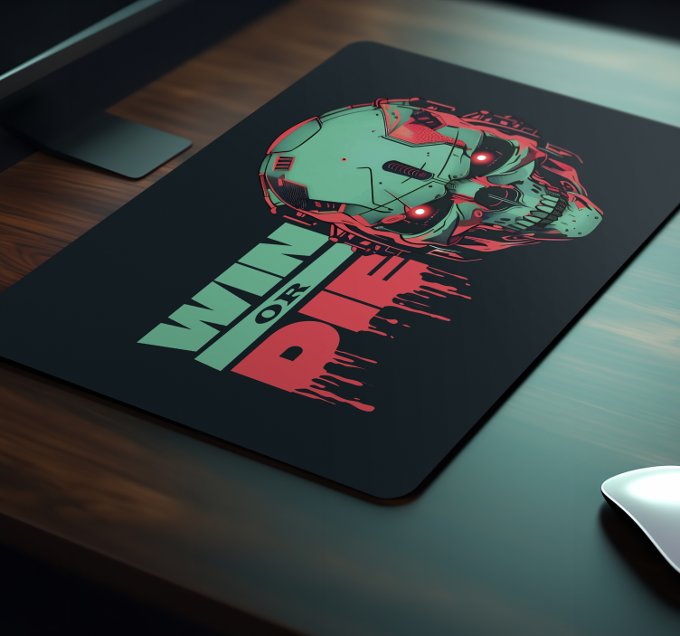 Win or die gaming mouse pad - TenStickers