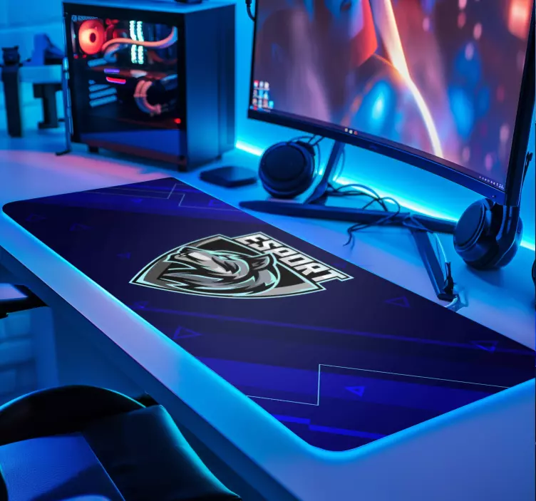 E-sports" logo gaming mouse pad - TenStickers