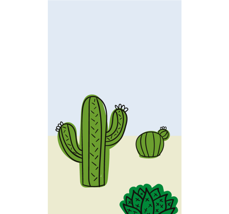 Cactus plant kitchen roller blind - TenStickers