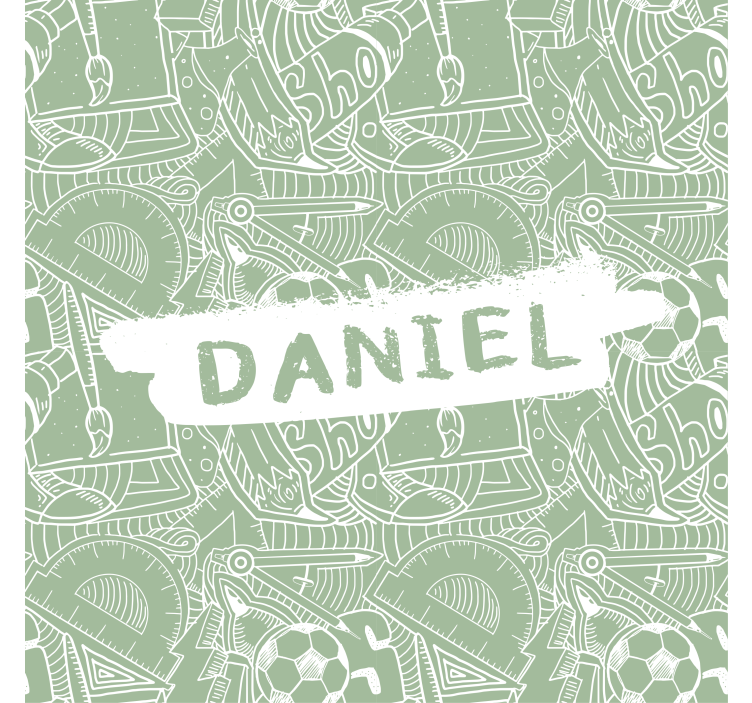 green school chalk teenage bedroom roller blind - TenStickers