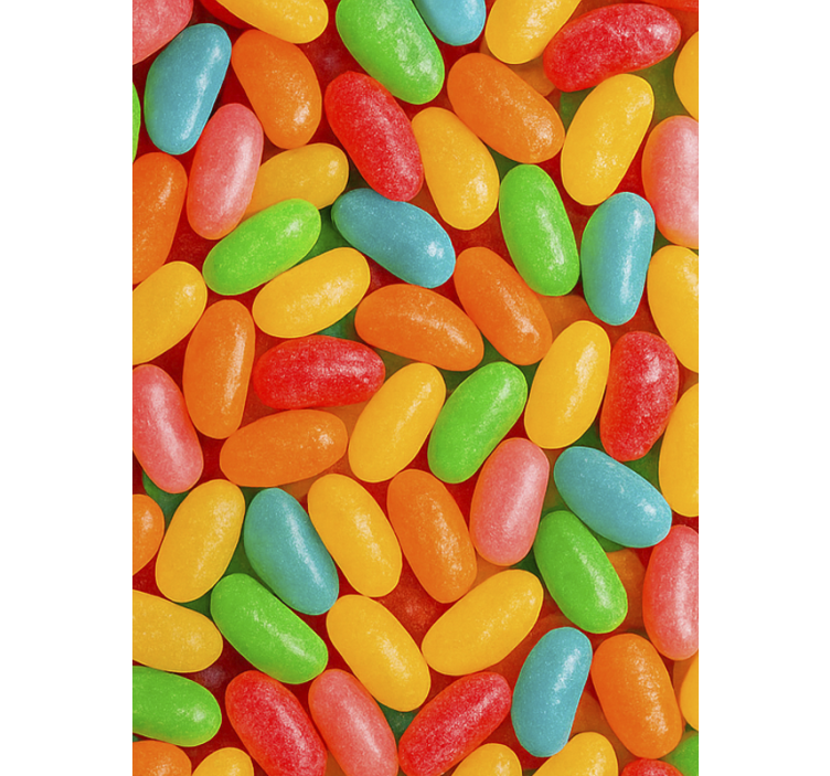 Colourful jelly beans kitchen roller blind - TenStickers
