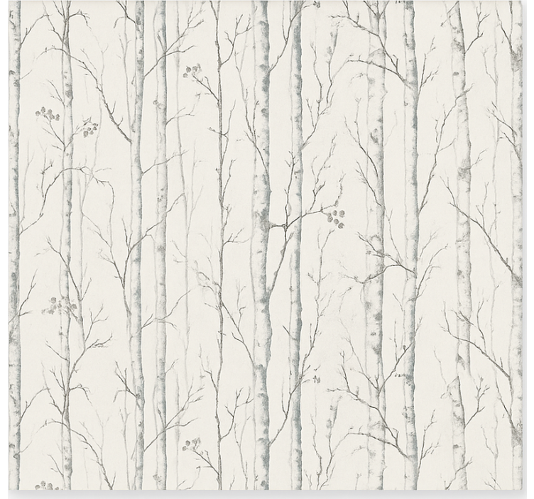 Swedish birch motif bathroom roller blind - TenStickers