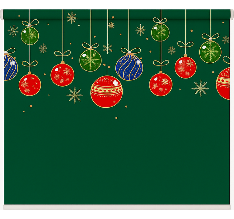 Minimalist Bauble Lights living room roller blind - TenStickers