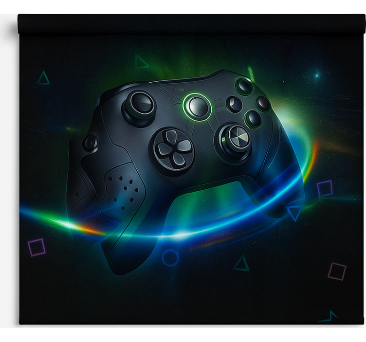 Neon futuristic gaming controller  geek roller blind - TenStickers