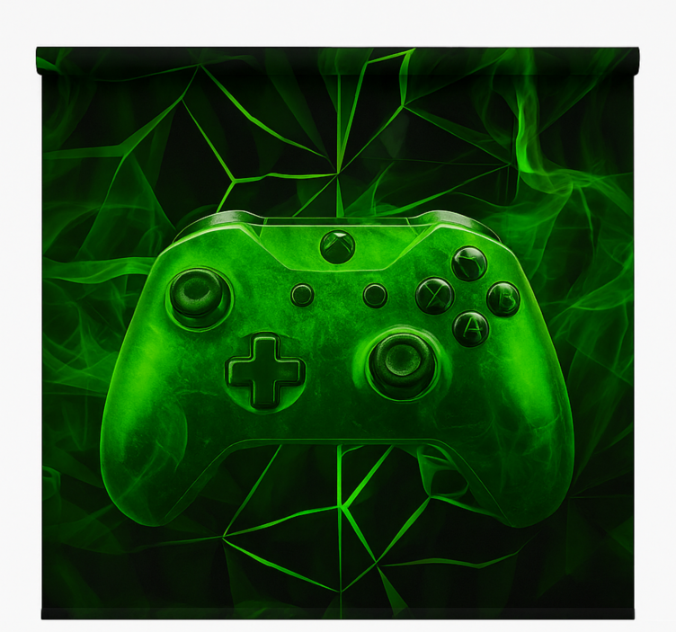 Neon green mist controller  geek roller blind - TenStickers