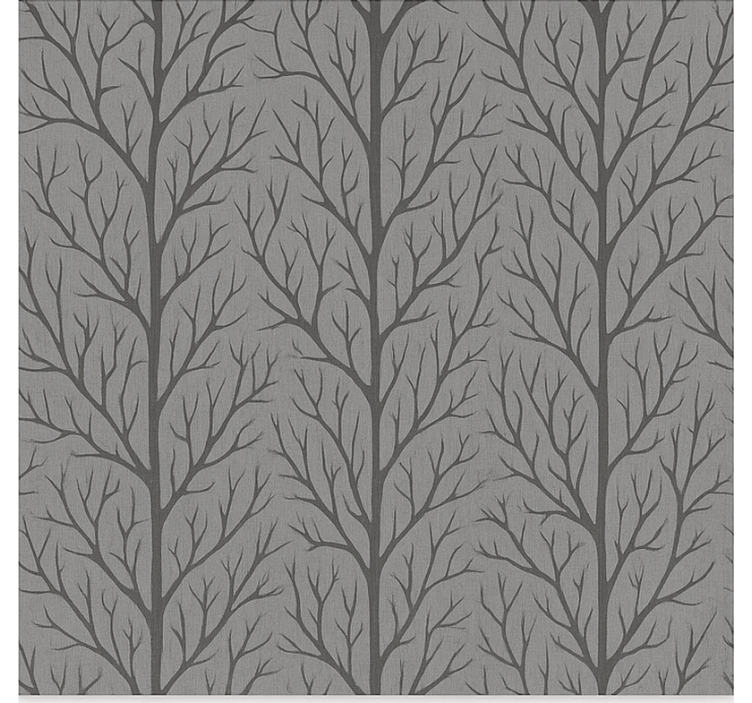 Grey forest trees dining room roller blind - TenStickers