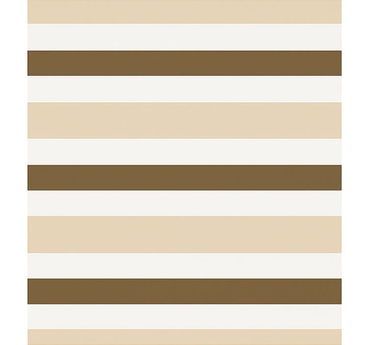 Brown beige stripe pattern  dining room roller blind - TenStickers
