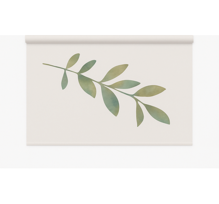 Big leaf office roller blind - TenStickers