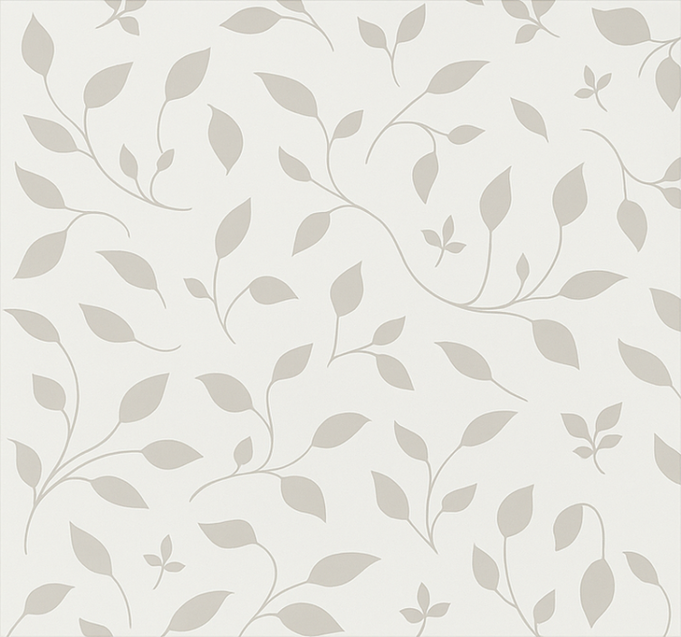Scandinavian roller blind with soothing leaf design - TenStickers