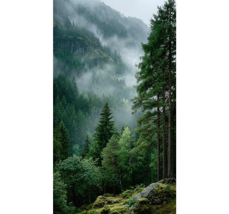 Tree roller blind the melancholy option - TenStickers