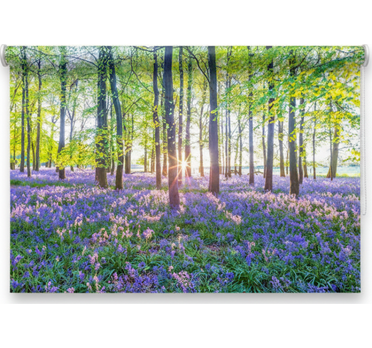 Tree roller blind nature-inspired modern design - TenStickers