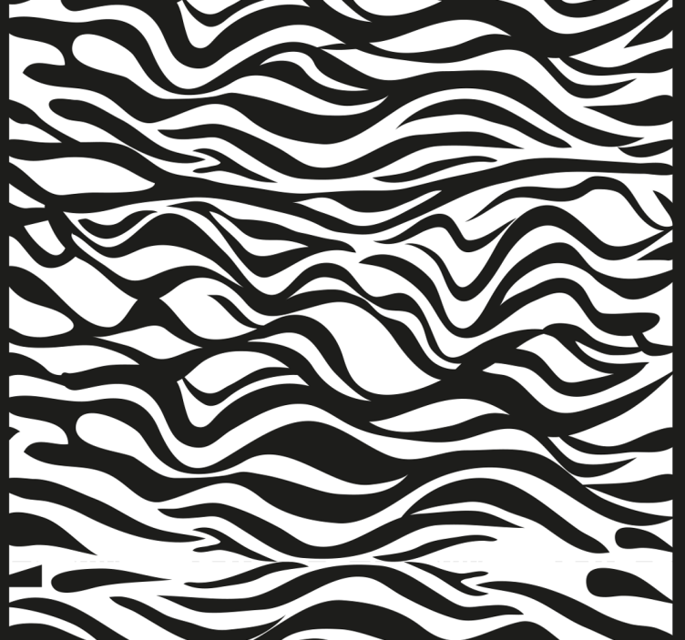 Home office roller blind with zebra stripes pattern - TenStickers