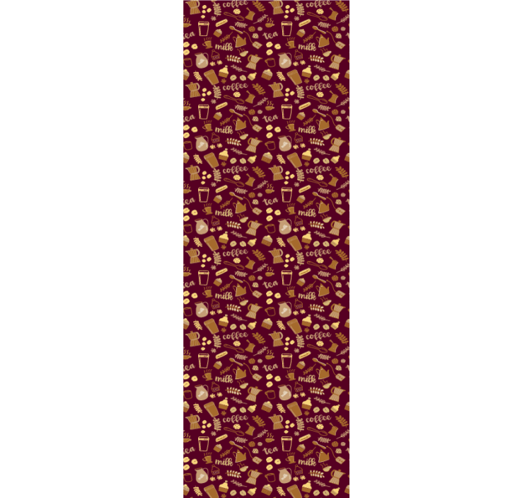 Kitchen roller blind beverage theme design - TenStickers