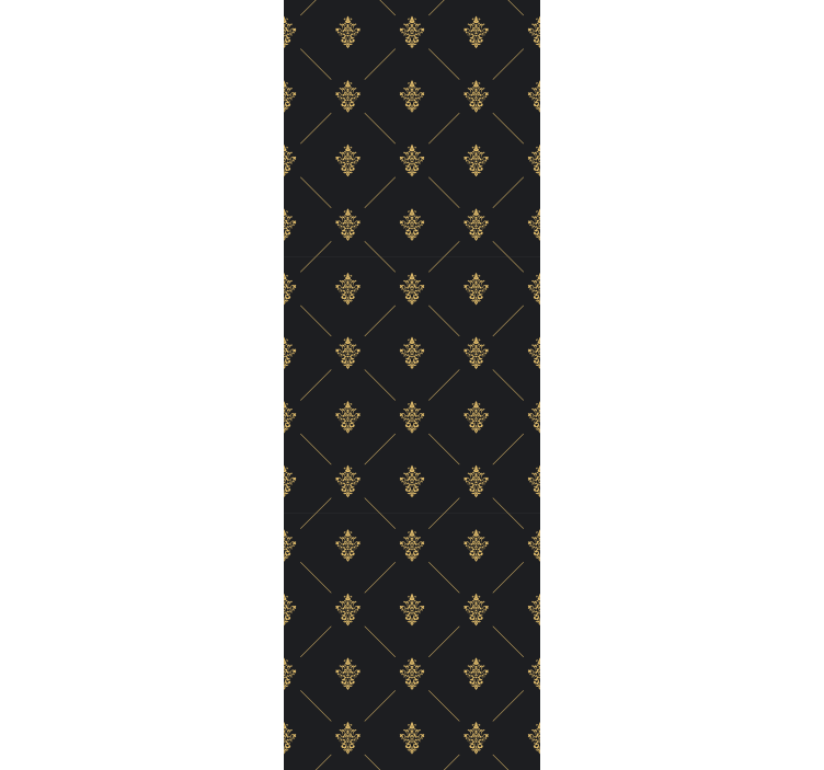 Kitchen roller blind in elegant dark tiles - TenStickers